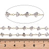 Glass & 304 Stainless Steel Beaded Chains SA-CBAD321-04A-3