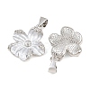 Brass Micro Clear Cubic Zirconia Peg Bails Pin Pendants KK-CBA6A75-52B-P-2