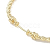 Brass Twisted Chain Bracelet Making KK-U020-14G-2
