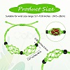 Adjustable Braided Nylon Cord Macrame Pouch Bracelet Making AJEW-SW00013-03-2