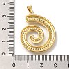 Rack Plating Brass Micro Pave Cubic Zirconia Pendants KK-I720-54G-3
