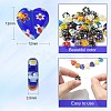 2 Strands Handmade Millefiori Glass Heart Bead Strands LK-CJ0001-01-2