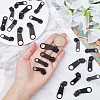 32Pcs 4 Style Zinc Alloy & Plastic Zipper Slider FIND-GF0003-95-3