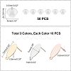 30Pcs 3 Colors 304 Stainless Steel Stud Earring Findings STAS-UN0017-99-5