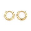 Brass Huggie Hoop Earrings KK-CBA8324-18E-G-4