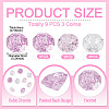 9Pcs 3 Colors Cubic Zirconia Cabochons ZIRC-TA0001-30A-4