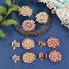 12 Sets 6 Style Brass Box Clasps KK-SZ0001-50-4