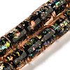 Handmade Dichroic Foil Glass Beads Strands DICH-U001-09C-1
