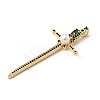 Brass Micro Pave Cubic Zirconia Pendants KK-H267-047G-02-2