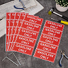 12Sheets Waterproof PVC Warning Sign Stickers DIY-OC0014-63B-4