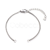 Tarnish Resistant 304 Stainless Steel Box Chain Bracelet Making Sets AJEW-JB00942-2