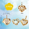 Brass Micro Pave Clear Cubic Zirconia Diffuser Locket Pendants ZIRC-SZ0003-60-7