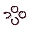 Spray Painted Iron Open Jump Rings IFIN-T017-04B-03-1