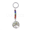 Gemstone and Natural Amazonite Chakra Keychain KEYC-P037-A04-1