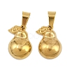 304 Stainless Steel Pendant Rhinestone Settings STAS-B167-25G-1
