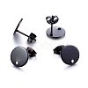 304 Stainless Steel Stud Earring Findings Ion Plating(IP) X-STAS-K184-01-01B-1
