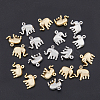 20Pcs 2 Color Brass Charms KK-HY0001-42-5