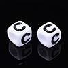 Letter Acrylic Beads PL37C9129-C-2
