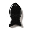 Natural Obsidian Pendants G-G932-B01-2