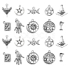 100Pcs 10 Styles Witch Hat & Fertility & Goblets Goddess Tibetan Style Alloy Pendants TIBEP-CJ0002-86-1