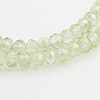 Electroplate Glass Beads Strands EGLA-D020-3x2mm-26-3