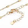 304 Stainless Steel Heart with Dog Paw Print Pendant Necklaces NJEW-JN03351-05-3