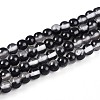 Baking Paint Transparent Glass Beads Strands DGLA-N011-4mm-10-1