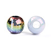 Transparent UV Plating Acrylic Beads OACR-I015-36-2