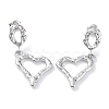 Non-Tarnish 304 Stainless Steel Dangle Stud Earrings EJEW-H115-34P-1
