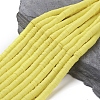 Flat Round Handmade Polymer Clay Beads CLAY-R067-8.0mm-22-1