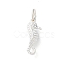 925 Sterling Silver Sea Animal Sea Horse Charms STER-E071-02S-05-1