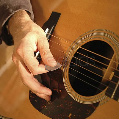 Wooden Guitar Pick Box with 3Pcs Picks CON-WH0089-73-1