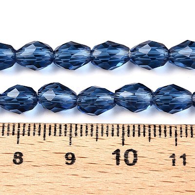 Transparent Glass Beads Strands X-EGLA-N013-T6mm-D28-1