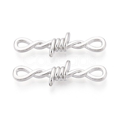Zinc Alloy Barbed Wire Links Connector Charms TIBE-N016-01P-1