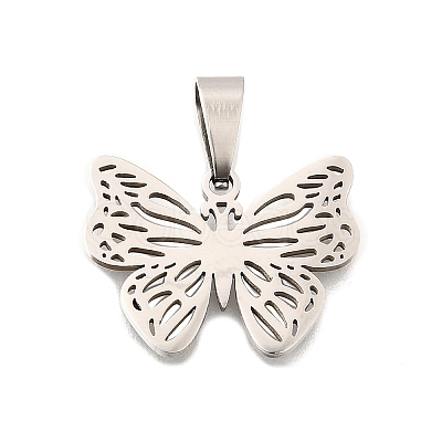 201 Stainless Steel Pendants STAS-R166-03P-1