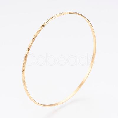 304L Stainless Steel Buddhist Bangles BJEW-G568-15-1