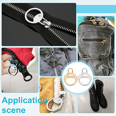 16Pcs 2 Colors Alloy Zipper Slider FIND-PH0026-16-1