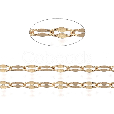 PVD Vacuum Plating 304 Stainless Steel Dapped Chains CHS-F011-15C-G-1
