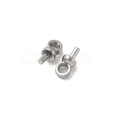 304 Stainless Steel Cup Pearl Peg Bails Pin Pendants STAS-L300-004A-P-1