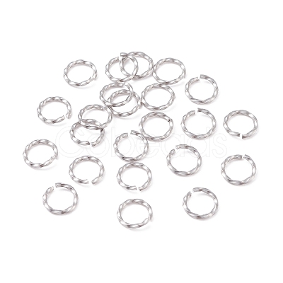 Tarnish Resistant 304 Stainless Steel Open Jump Rings STAS-F191-12P-C-1