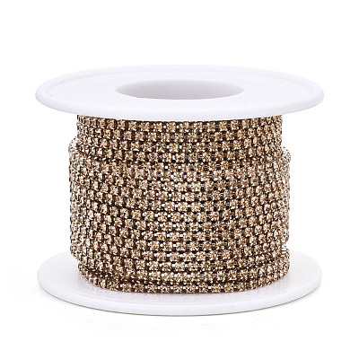 Electrophoresis Iron Rhinestone Strass Chains CHC-Q009-SS12-B18-1