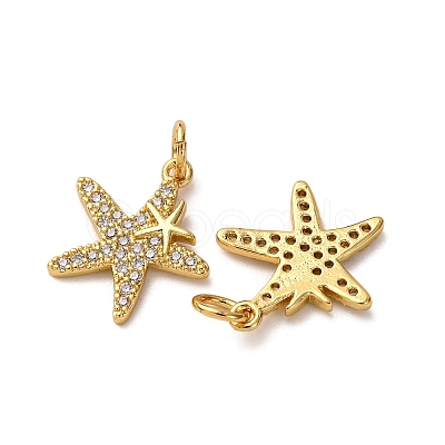 Brass Micro Pave Cubic Zirconia Pendants KK-A271-02D-G-1