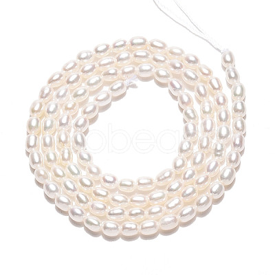 Natural Cultured Freshwater Pearl Beads Strands PEAR-N024-02-4AB-1