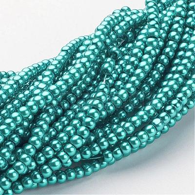 Glass Pearl Beads Strands HY-3D-B52-1