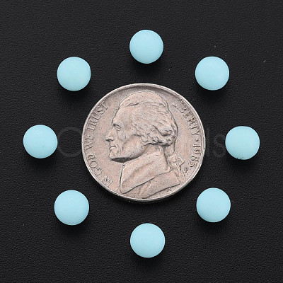 Opaque Acrylic Beads PAB702Y-B01-07-1