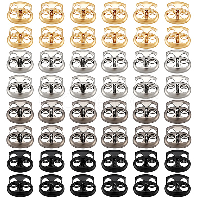 48Pcs 4 Colors Alloy Cord Locks FIND-PH0062-18-1