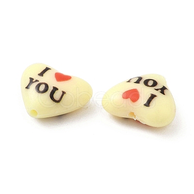 Opaque Acrylic Beads X-SACR-G036-01B-1