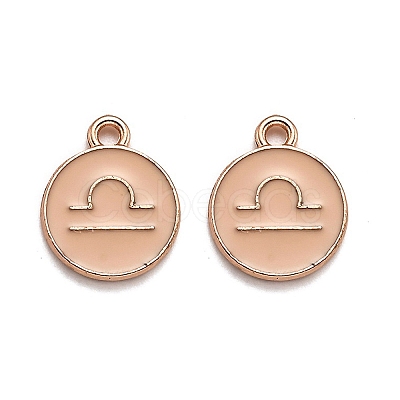 Alloy Enamel Pendants ENAM-S124-01A-10K-1