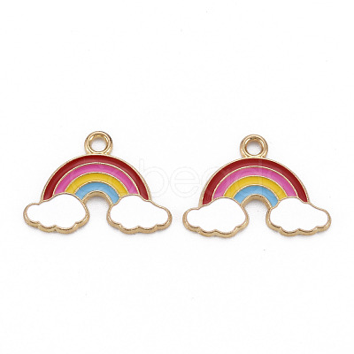 Alloy Enamel Pendants ENAM-N055-026-A01-NR-1