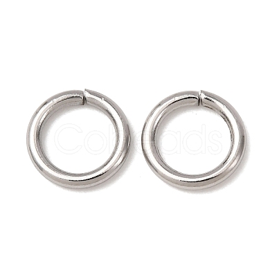 Tarnish Resistant 304 Stainless Steel Open Jump Rings STAS-Q186-02-8x1.2mm-1